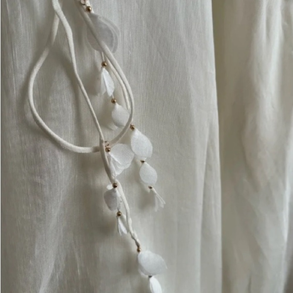 Zimmermann Wonderland Midi Corset Ivory Spaghetti Strap Dress size 2 medium - Picture 5 of 6